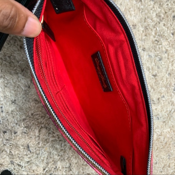 NWT Dooney & Bourke Carrington Pouch Buffalo Plaid Red - Picture 8 of 9